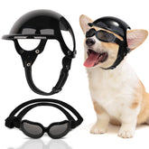 SlowTon casque-chien avec lunettes: protection UV et style pour les balades.