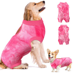 SlowTon veste rétablissement chien avec velcro dos, ajustement sûr et facile.