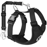 SlowTon harnais ceinture pour chien avec sangle nylon pour sécurité en voiture