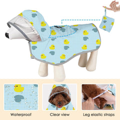 SlowTon manteau-pluie-chien-bord-reflechissant: meilleure visibilité nocturne.