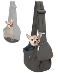 SlowTon sac-porteur chien avec base solide pour petits chiens, confort assuré.