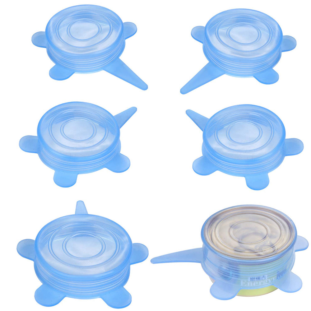 Couvercle SLSON bleu pour boîtes de conserve pour animaux, fraîcheur préservée.