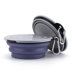 SLSON bol chien pliable avec couvercle taille L, adapté aux grandes races.