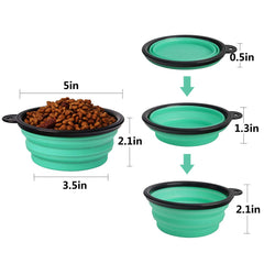 Bol SLSON pliable pour eau et nourriture, facile à nettoyer.