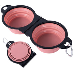 SLSON gamelle double pliable ouverte, stabilité renforcée lors des repas en extérieur