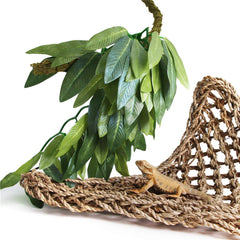 Décor d’habitat SLSON pour reptiles – plante réaliste sans entretien.