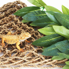 Feuillage soyeux SLSON – plante artificielle verte pour terrarium facile d’entretien.
