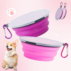 Ensemble SLSON de deux bols pliables – rangement compact pour voyage.