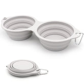 SLSON gamelles chien pliables 2 en 1, pratiques en déplacement.