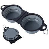 SLSON gamelles doubles pliables avec bord renforcé, stabilité accrue lors des repas en extérieur.