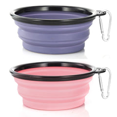 Gamme SLSON: gamelles pliables pour chien et chat, pratiques en sortie.