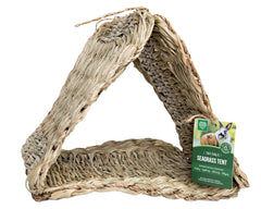 Small Pet Select Tiny Paws bol-en-herbe-marine offre snack sûr et lieu de repos.