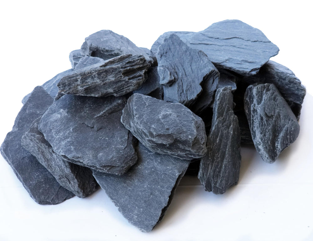 Small World Slate & Stone : ardoise naturelle 3-5 pouces, ensemble, idéal pour aquariums.