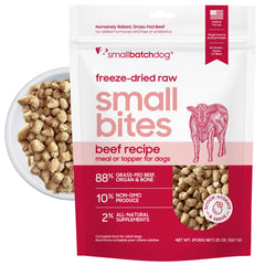 smallbatch boeuf lyophilisé – petites bouchées, repas pratique et appétence naturelle