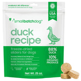 Nourriture Smallbatch Pets au canard lyophilisé – repas riche en protéines pour chiens exigeants.
