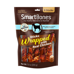 SmartBones bâtonnets poulet et beurre de cacahuète, friandise appétissante et naturelle.