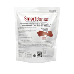 SmartBones bouchées boeuf extérieur et poulet intérieur, goût appétissant.