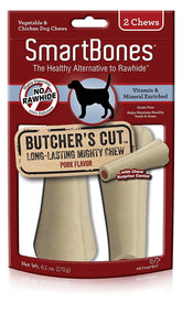 SmartBones Butcher's Cut centre goût poulet, mastication longue pour chien actif.
