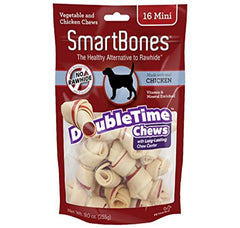 SmartBones DoubleTime Mini: os sans cuir pour mastiquer sainement et nettoyer les gencives.