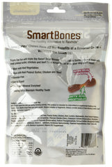 SmartBones halteres saveur triple poulet, goût irrésistible pour chien et mastication.
