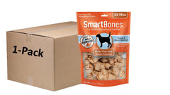 SmartBones Mini friandises patate douce pour chien, texture savoureuse et sans cuir brut.