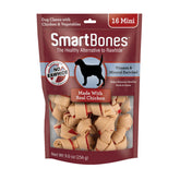 SmartBones Mini os-poulet-emballage : friandises sans cuir dans un emballage pratique.