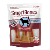 SmartBones Os au poulet réel, format grand pour chiens, idéal pour sessions de mastication.
