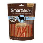 SmartBones SmartSticks emballage visible, friandise sans cuir pour chiens.
