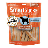 SmartBones SmartSticks emballage: friandises sans cuir pour chien.