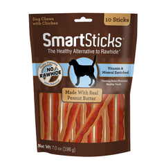 SmartBones SmartSticks emballage visible, friandise sans cuir pour chiens.