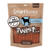 SmartBones Twist Sticks buffle d'eau extérieur pour chien, saveur naturelle et croustillante.
