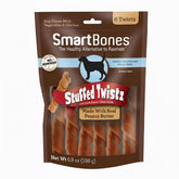 SmartBones Twistz fourrés au beurre d'arachide et porc, centre savoureux.