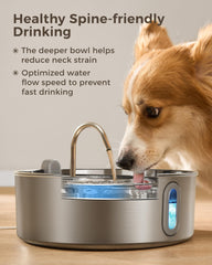 Bol profond Smartoo, confort de boisson pour grands chiens