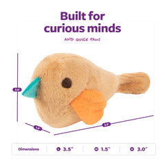 SmartyKat Chickadee Chirp: couleur brun clair aléatoire pour le jeu quotidien