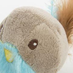 Corps doux et plumes réelles pour imiter la proie et attirer le chat
