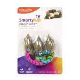 SmartyKat Magic Mice avec ruban bleu, stimulation légère pour chats actifs.