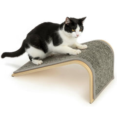 SmartyKat rampe griffage angle tapis gris, stimule étirement et muscles du dos.