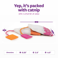 Jouet SmartyKat Tea Teazers orange, idéal pour les jeux d’imitation et cache-cache.