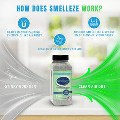 SMELLEZE sans parfum, sûr pour maison et jardin.