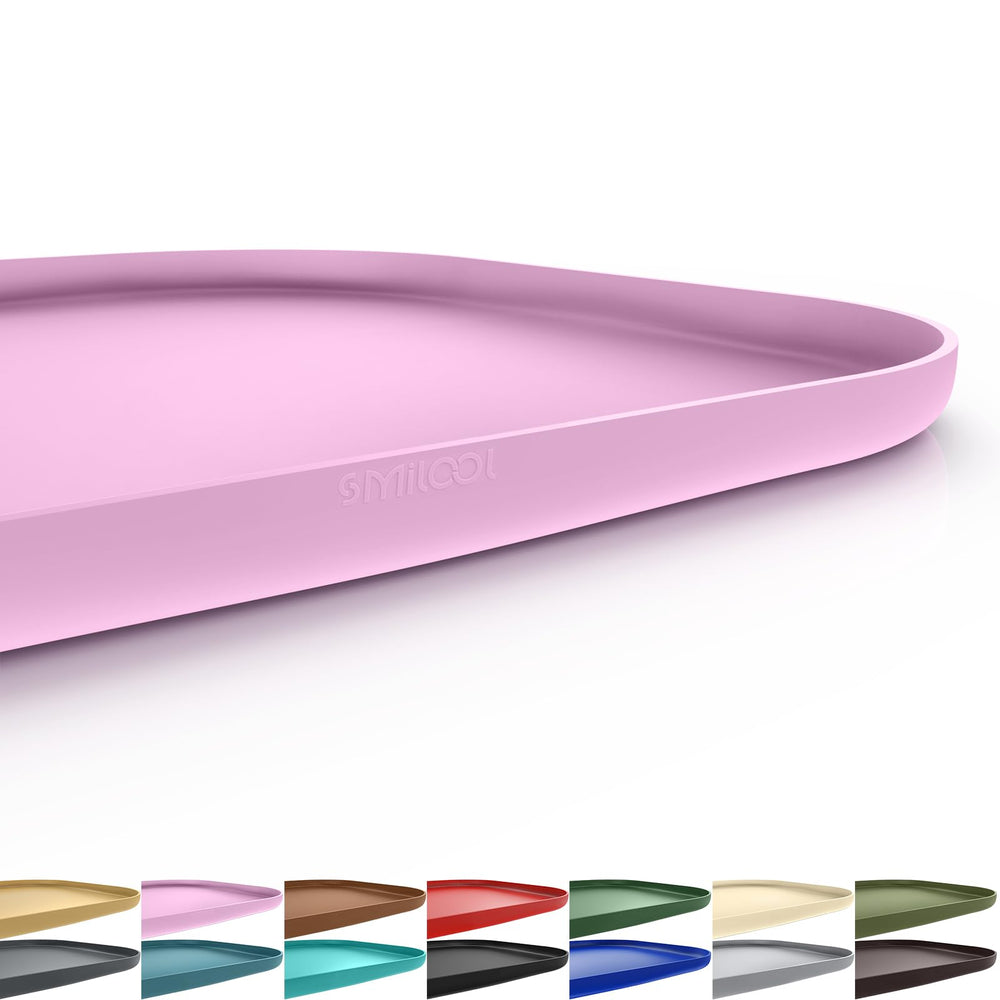 SMILOOL mat d alimentation pour animaux avec bords hauts, réduction des déversements