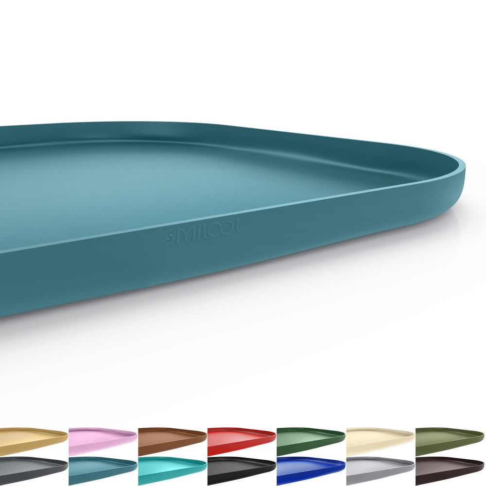 SMILOOL tapis alimentation animal bord surlevé, contient nourriture et liquides.