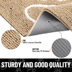 Smiry tapis absorbant: capture poussière et humidité à l'entrée.