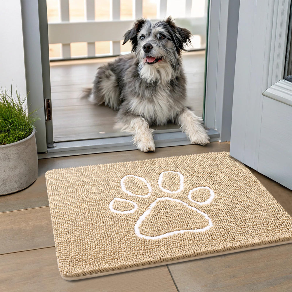 Smiry tapis de porte pour chiens pattes sale absorbe l’humidité à l’entrée