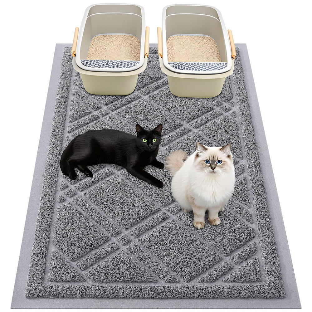 Smiry tapis-litiere anti-glisse 47x32: stabilité et propreté du sol.