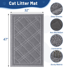 Smiry tapis-litiere nettoyage-facile 47x32: entretien rapide et simple.