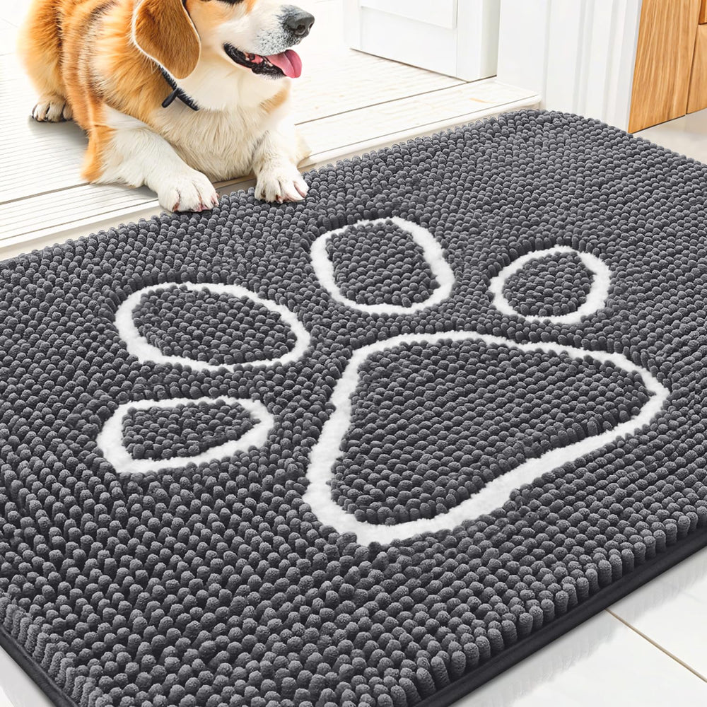 Smiry tapis-porte-chenille-douce-face-avant, douceur pour pieds et pattes à l'entrée.