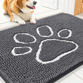 Smiry tapis-porte-chenille-douce-face-avant, douceur pour pieds et pattes à l'entrée.