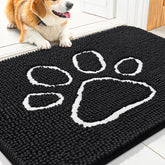 Tapis Smiry absorbant pour porte-chien, capte saleté et humidité.