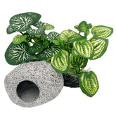 Smoothedo-Pets plante artificielle soie verte betta, refuge sûr et décor naturel.