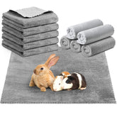 SmoothNovelty ensemble 5 couvertures imperméables gris pour cochon d'inde, protection et confort.